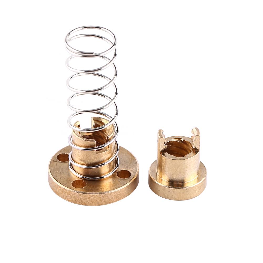 Anti Backlash Spring Loaded Elimination Gap Nut for T8 Threaded Rod Screw 3D Printer Part