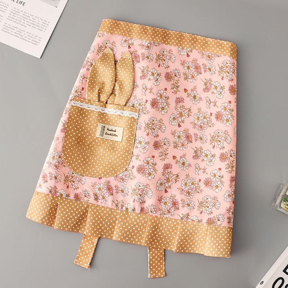 

Цветочный Рабочая одежда Холст Кулинарный Полупоясной Фартук Модный Фартук половинной длины Кухня D