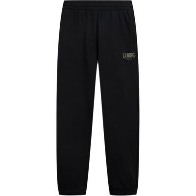 Li Ning Sports Lifestyle Series Antibacterial Anti-Static Warm Brand Logo Sweatpants Knitted Joggers Men Bottoms AKLV953-1