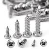 Round Head Self-Tapping Screw Stainless Steel Phillips Recessed Truss Head Wood Screws Mushroom Screw Woodworking Fasteners