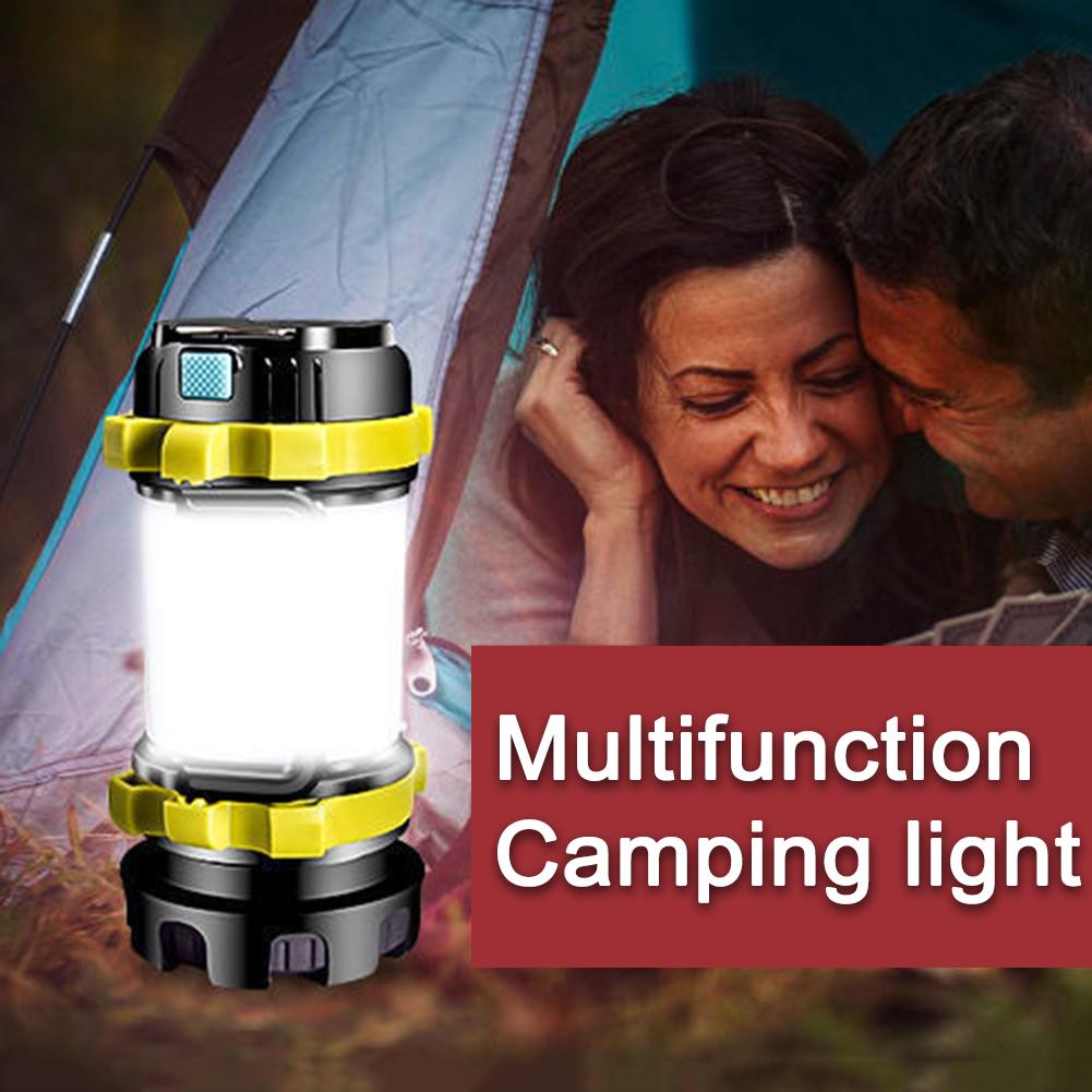 Portable Camping Light 3000mAh Capacity Power Bank Torch Light LED Lanterns Waterproof Outdoor Tent Light Rechargeable Flashligh