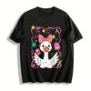 Cute School Duck Print Kids Top Adorable Animal Pattern Campus Style Tee Pure Cotton T-shirt