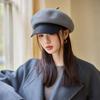 Beret Women's Autumn and Winter Cap Wool Octagonal Hat  Female Equestrian Hat Wool Hat