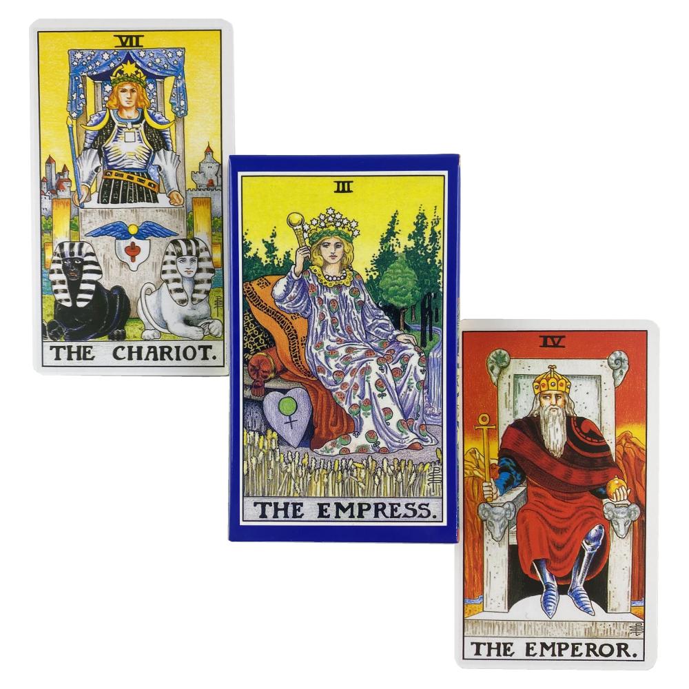 Carte Tarocchi Classiche The Rider Con Divinazione Mazzo Tarocchi per Uso Personale Versione Completa Inglese Mazzo Oracoli per Gioco da Tavolo