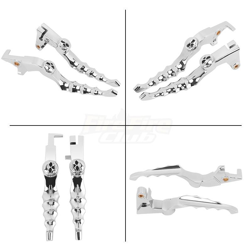 Chrom Motocyklová lebka Páky brzdové spojky Řadicí páka pro Yamaha Bolt 950 XV950 XVS 950 R/C SPEC 2013-
