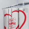 Best Mom Ever Heart Print Shower Curtain