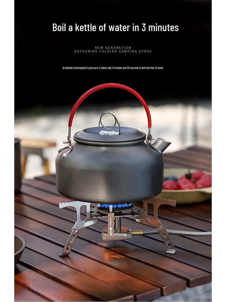 Portable Windproof Outdoor Picnic Stove, Thickened High-Quality Split Head, Ideal for Camping and Fishing.