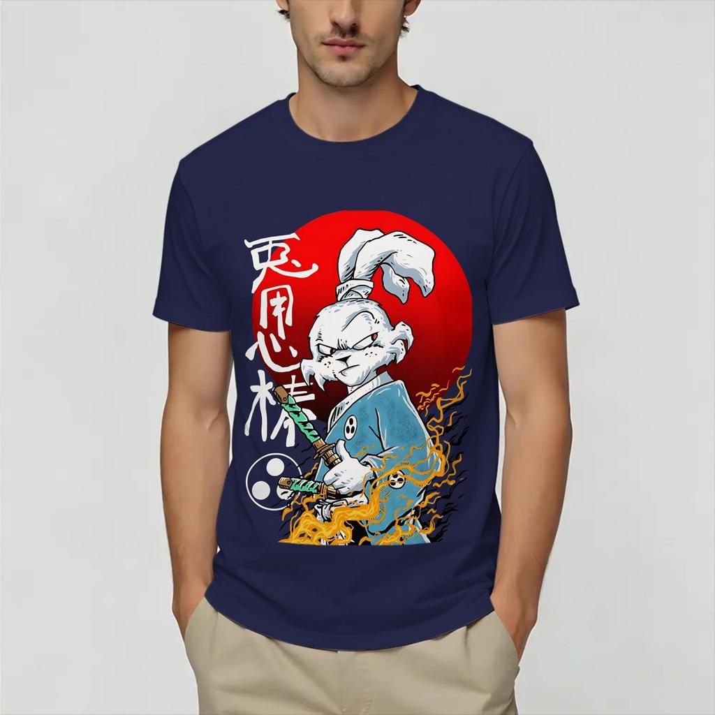 Rabbit Yojimbo Unisexs T Shirts Leisure Tees Short Sleeve Crew Neck Tshirts Cotton Plus Size Clothing