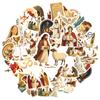 35pcs-100pcs Spiritual Stickers Artistic PVC Sticker Faith Stickers For DIY Phone Laptop Scrapbook Bike Guitar Laptop Helmet