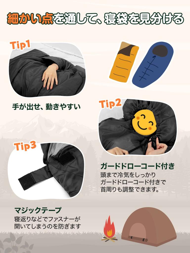 wolfyok Outdoors Winter Sleeping Bag Limbs 230T Multifunctional Sleeping Comfortable Temperature Range Fully Includes Storage Ideal for Car Emergency