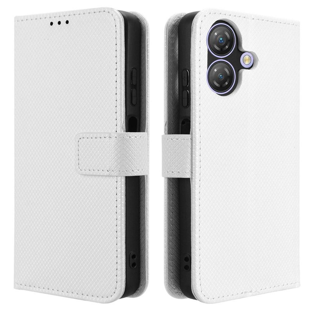 For Ulefone Note 21 Case PU Leather Diamond Texture Wallet Phone Cover