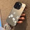 Floral IMD Phone Case For Xiaomi Redmi 15C Note 14 13 12 11 10 Pro 14C 13C 5G Shockproof Slim Protective Silver Camera Cover
