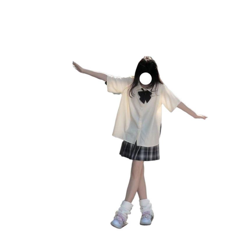 Japanese Academy Style Female Student Uniform with Peter Pan Collar
