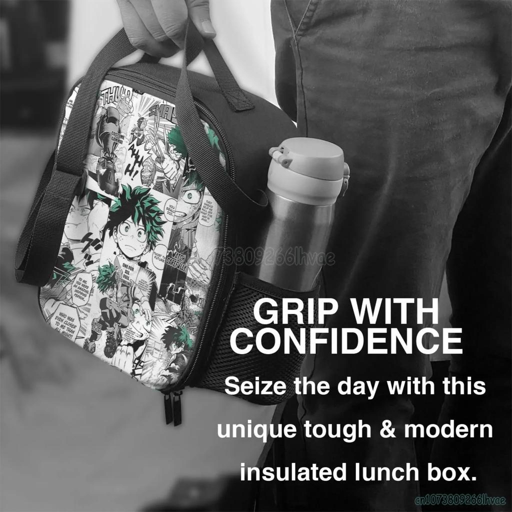 My Hero Academia Anime Manga Torba na Lunch dla Dzieci Izolowany Lunchbox Przenośna Termiczna Torba Chłodząca dla Chłopców Dziewczynek Szkoła Piknik