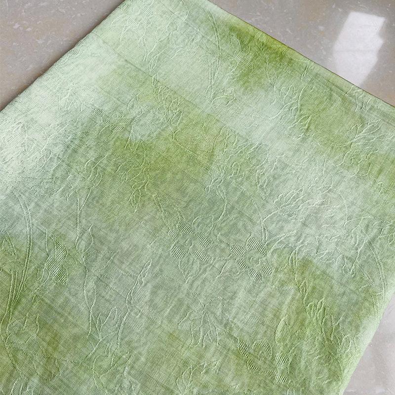 1M Chinese Style Dyeing Jacquard Digital Print Fabric For Sewing Hanfu Dress Cheongsam Qipao Handmade Clothes