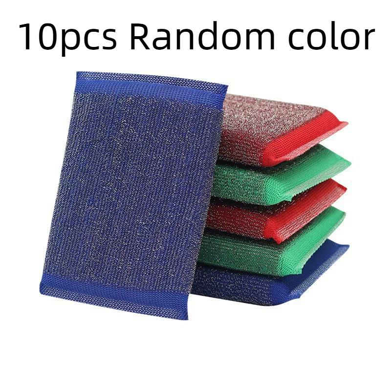 6Pcs Kitchen Dishwashing Sponge Does Not Hurt Pot Brush Pot Artifact Household Scratch-free  Sponge Wipe Brush Cleaning tools
