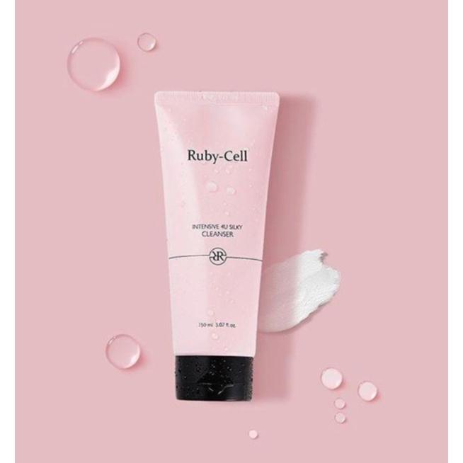 Ruby Cell Intensive 4U Silky Cleanser 150ml Feuchtigkeitsmild für die Pflege empfindlicher Haut Olivenöl, feuchtigkeitsspendend, milde Reinigung, feuchte Haut