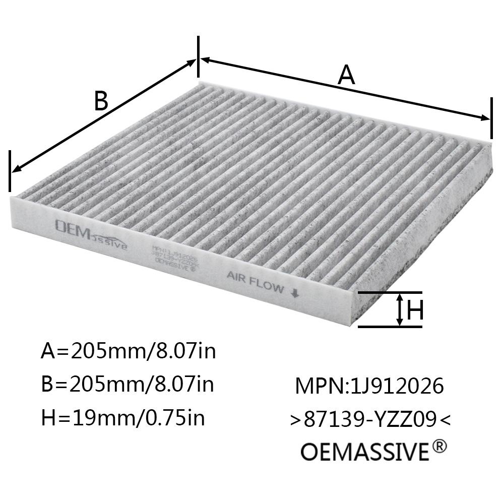 5x Pylový kabinový vzduchový filtr pro Pontiac Vibe Toyota Tacoma 2003 2004 2005 2006 2007 2008 87139-YZZ09 88970273