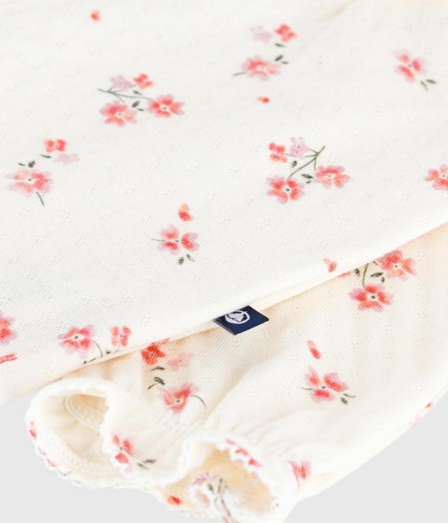 Petit Bateau Jumpsuit 60cm A0DTX, Off-White/Multicolor, 3-Month Size,