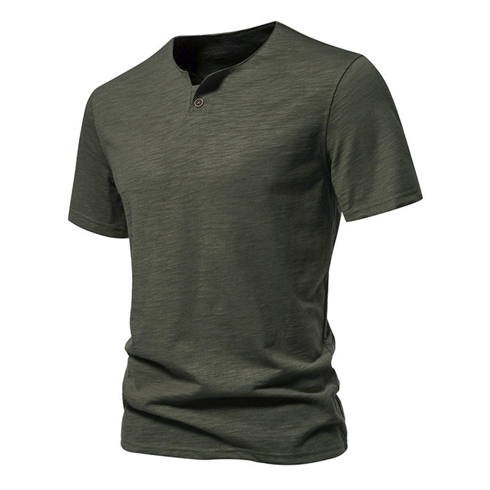 

Мужская однотонная футболка с коротким рукавом на пуговицах, мужская летняя модная дышащая футболка с коротким рукавом XL