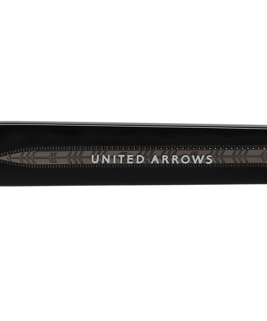 Zoff x UNITED ARROWS ZA261G05 Oval Sunglasses Black Colored Lens Thick Frame UV Protection Unisex Men's Women's
