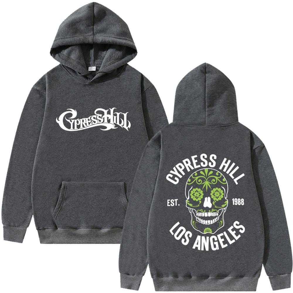 Rapper Cypress Hill Hoodie Skelett Grafik Sweatshirt Herren Damen Hip Hop Mode Übergroße Streetwear Mann Lässige Hoodies Herbst