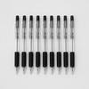 Daiso Clip Black Ballpoint Pen (0.7mm, 8-Pack)