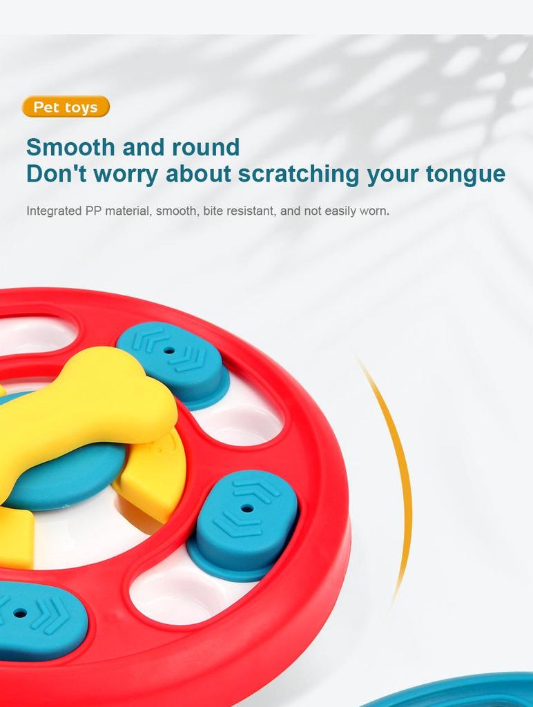 Hrănitor Lent Interactiv pentru Animale de Companie: Bol anti-sufocare, anti-alunecare pentru câini și pisici, jucărie pentru dresaj canin