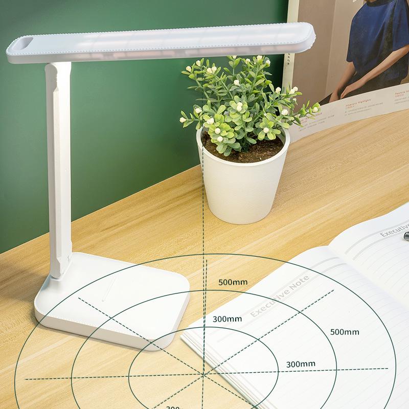 USB LED Folding Desk Lamp: Eye-Protection Night Light for Student Study, Bedside, Dormitory, or Reading