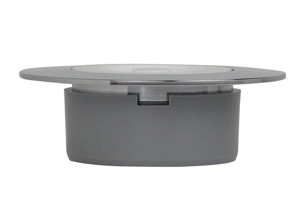 GAONA Laundry Drain with Rubber Holder Silver Width X Depth X Height In GA-LF024 8.5 8.5 3.5cm (Made Japan)