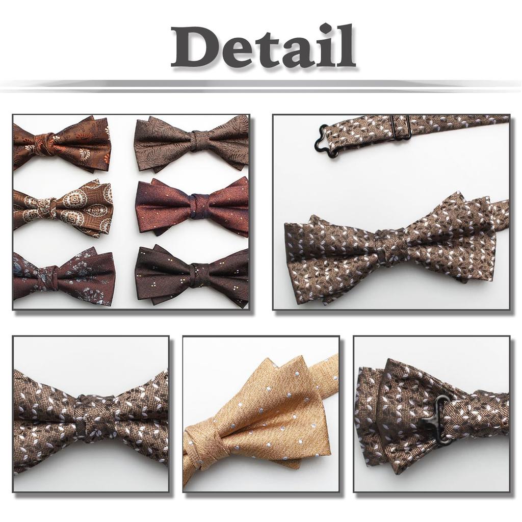 [White Fang] Elegant Polyester Bow Tie, Stylish Casual, Men's & Women's NC046(A19)