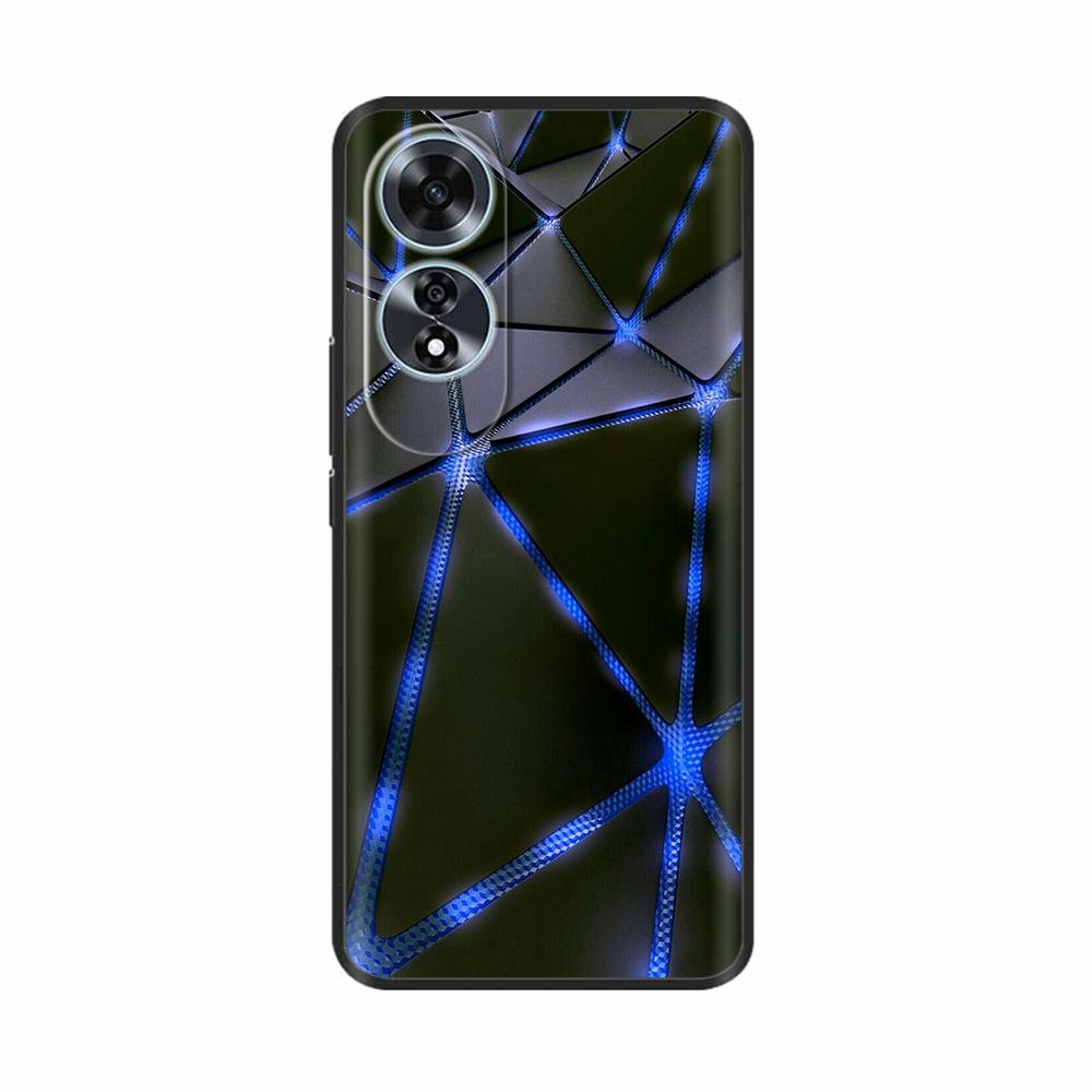 For Oppo A60 4G Case Love Heart Butterfly Soft Silicone Painted Back Cover For Oppo A60 OppoA60 4G Phone Shell Housing Fundas