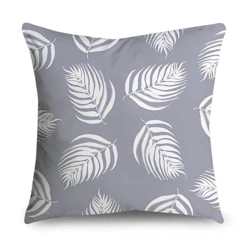 Simple Grey Pattern Decorative Pillowcase Bedding Home Decor Cushion Pillowcase