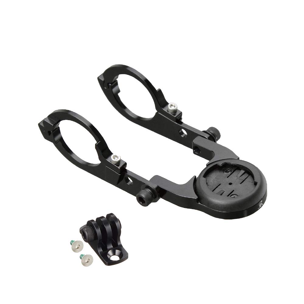 Xplova Combo Mount Narrow Type with Bottom for X5 Evo USB Charging Connection for Handlebar Clamps with a Diameter [RECMOUNT] (Double-Handed Adapter)