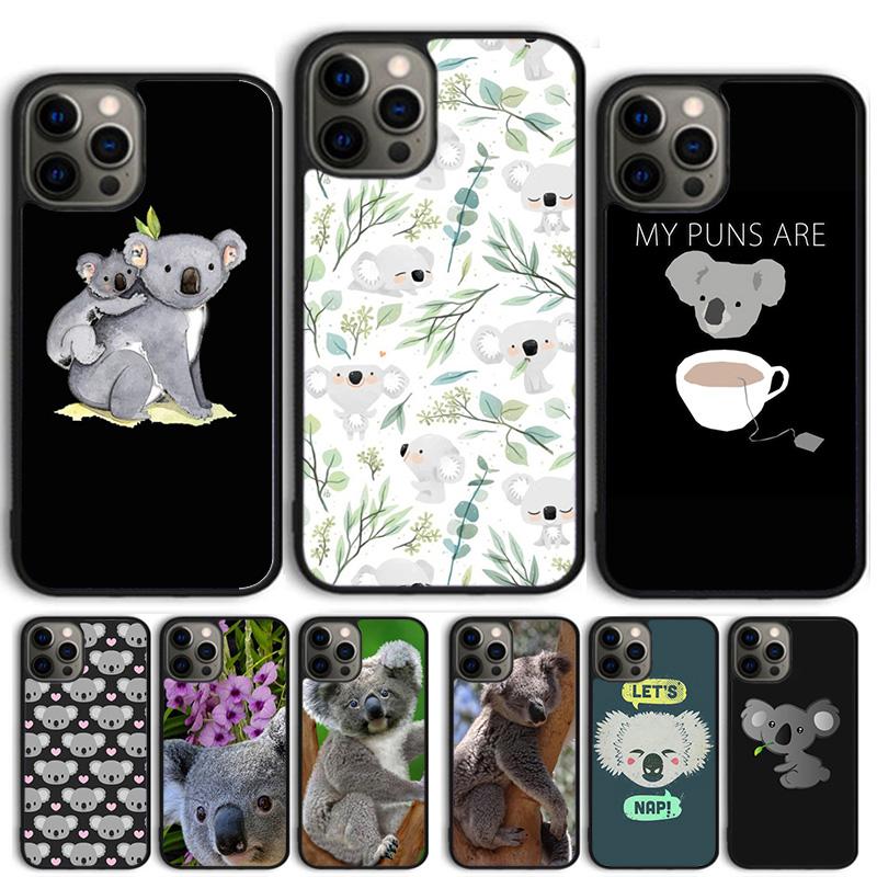 Funny Animal The koala soft Phone Case Cover For iPhone 17 Air 15 16e 14 13 12 Pro Max 11 Pro Max Plus Coque Shell