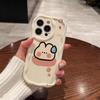 Cartoon Lovely Rabbit Wave TPU Phone Case for IPhone 16 17 Pro 14 13 12 11 15 Pro Max IPhone 14 15 16 Plus Shockproof Soft Cover