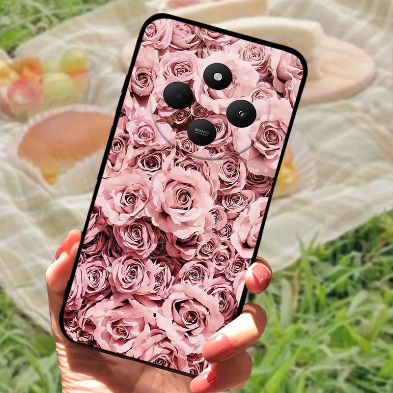 Pouzdro pro Xiaomi POCO C75 4G Redmi 14R 5G Redmi A3 Pro 4G Redmi A4 5G Pouzdra Měkký nárazník Nárazuvzdorné Ochranný Kryt Černá Taška na Telefon