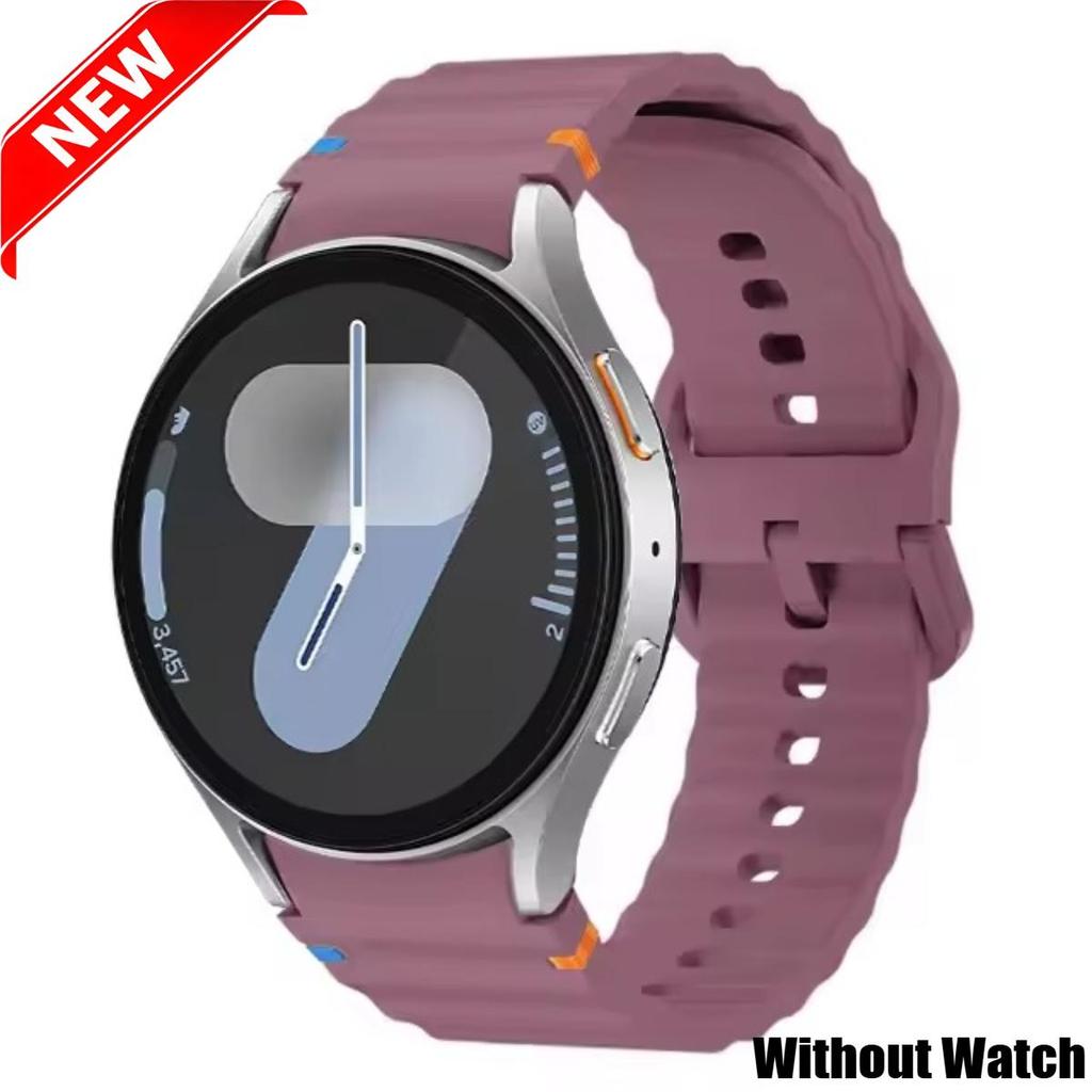 Silicone Band for Samsung Galaxy Watch 7/FE/5 Pro/6/4 Classic 44mm 40mm Sport Silicone Bracelet Correa for Galaxy Watch 7 4 Belt