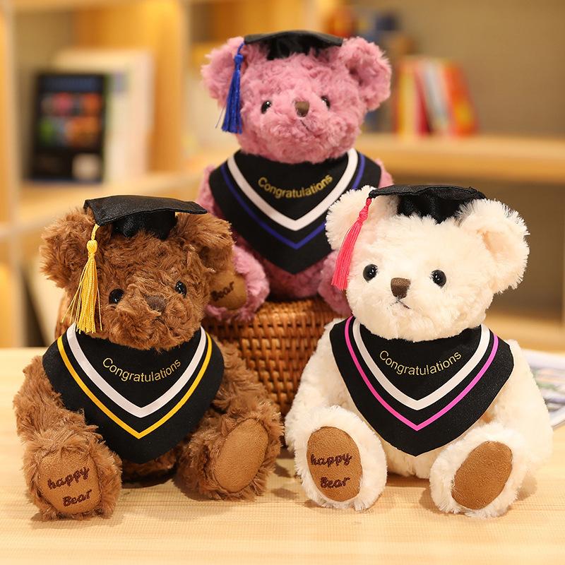 Graduation Dr. Bear Hat Dr. Bear Plush Bear Bachelor Teddy Bear Doll
