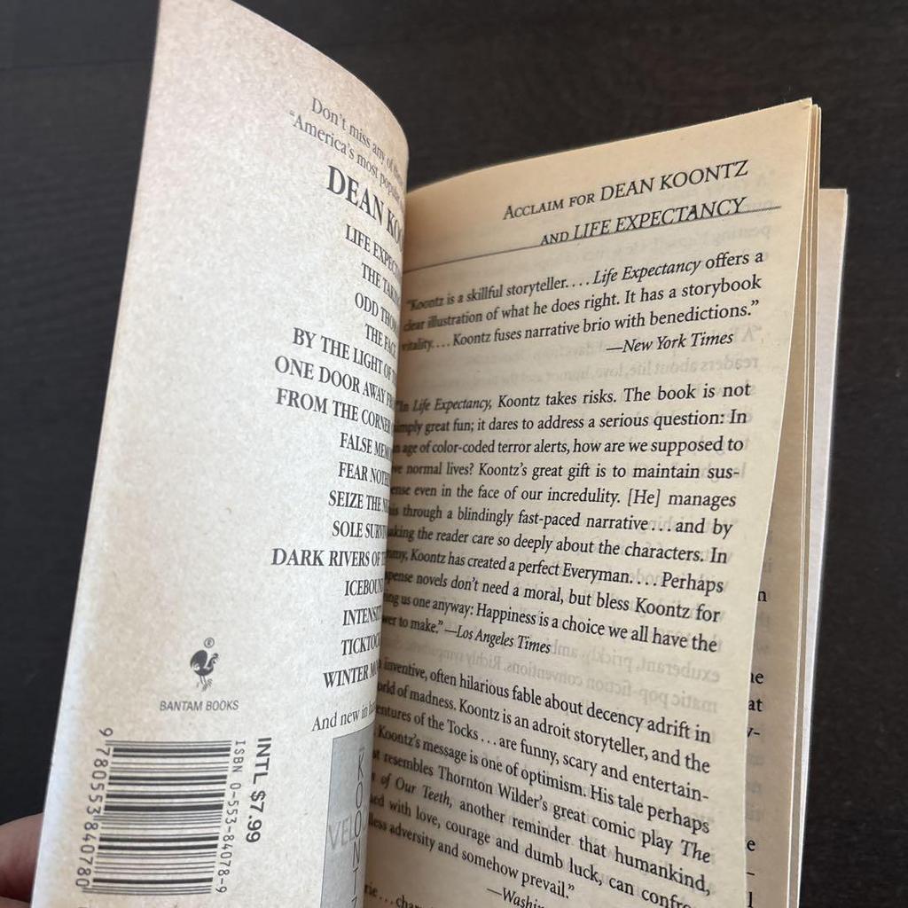 [USED] Life Expectancy DEAN KOONTZ Books