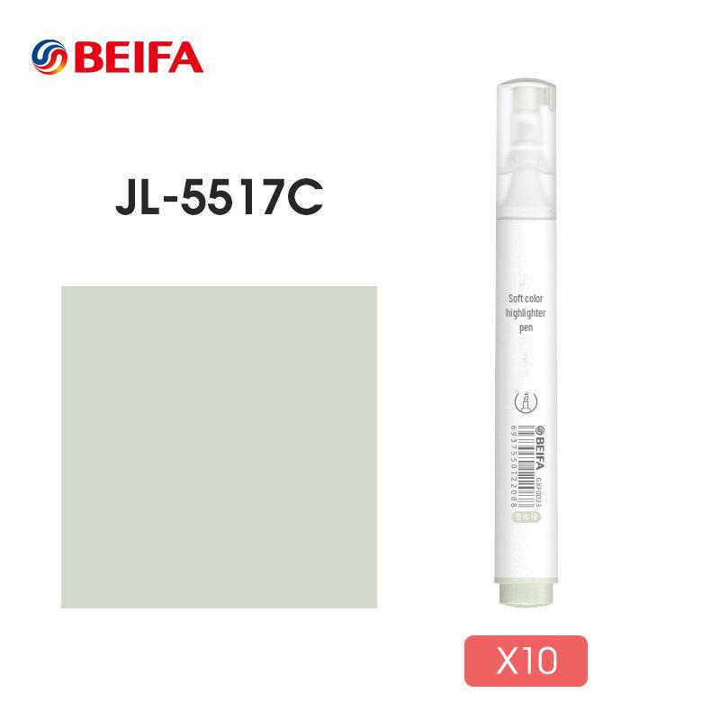 Beifa Morandi Soft-Headed Fluorescent Pens - 10-Box Set for Students' Graffiti and Eye-Protection Marking
