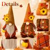 Herfst Pompoen Kabouter Beeldje voor Keukentafel Decoratie Thanksgiving Ornament