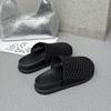 Woven hollowed-out baotou half slippers for women to wear summer new seaside beach thick-bottomed fishing net cool slippers