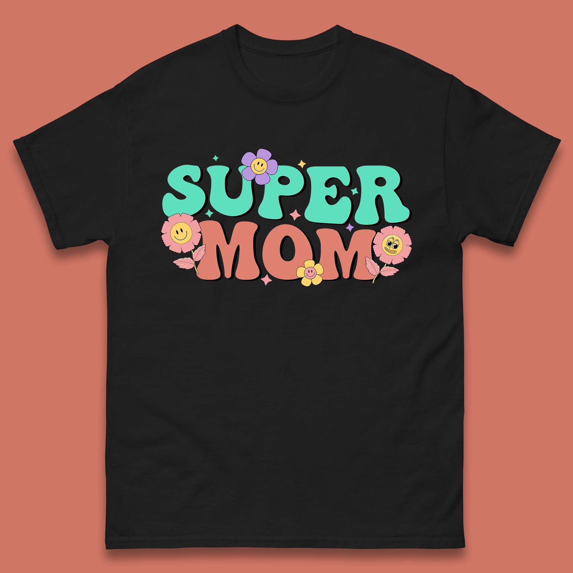 Super Mom Mens T-Shirt Womens Tops Tees 3XL