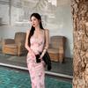 Pure Desire Butterfly Print Suspender Dress Women's Summer Slim Temperament Sexy Backless Sweet Hottie Hip Skirt