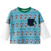 Boys' Mickey Mouse Faux Layer Long Sleeve T-Shirt