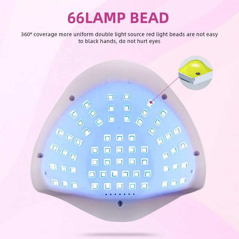 280W UV LED Nail Lamp Professional Nail Dryer Light With Timer Auto Sensor 66leds Cabin UV Lamp for Manicure Nail Art Tool
