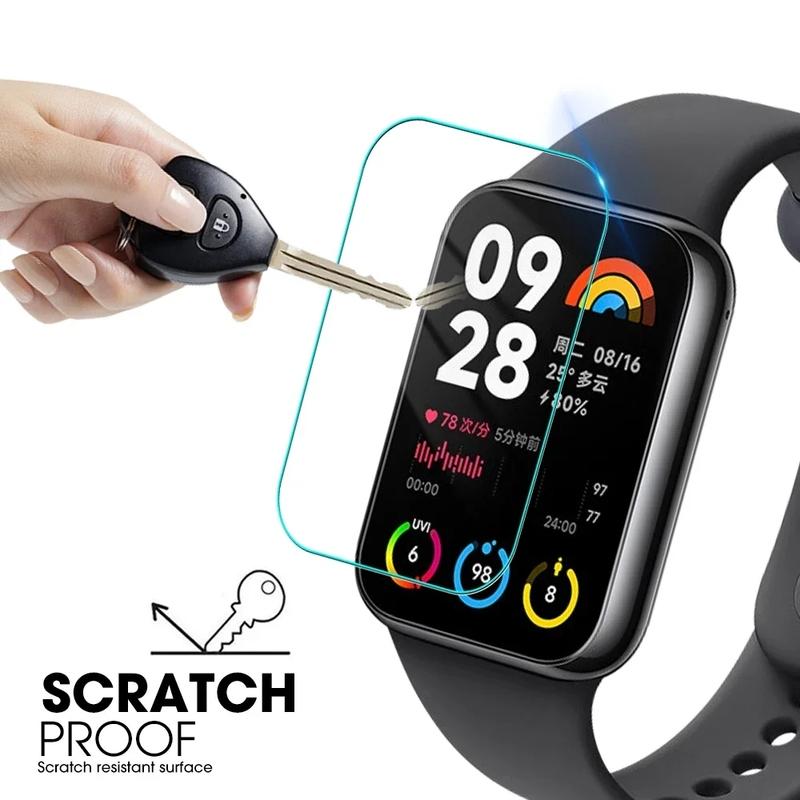 Ochranná fólie z tvrzeného skla pro Xiaomi Mi Band 8 Pro s plným pokrytím, ultra čirá ochranná fólie pro chytré hodinky Mi Band 8 Pro