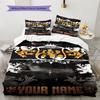 Name Custom RBD Band Pattern Bedding Set Quilt Cover Pillowcase Home Decor Gift (1 * duvet cover + 2 * pillowcase, without core)