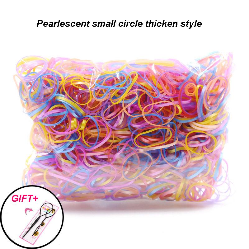 800 Pezzi/Confezione Elastico Corda per Coda di Cavallo Accessori per Capelli per Ragazze Elastico in Gomma per Capelli